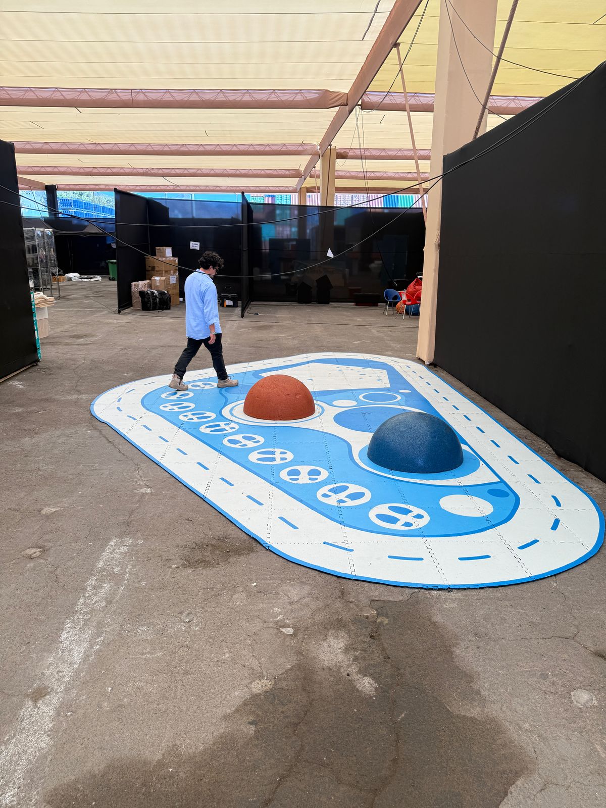 Media Esfera de Caucho